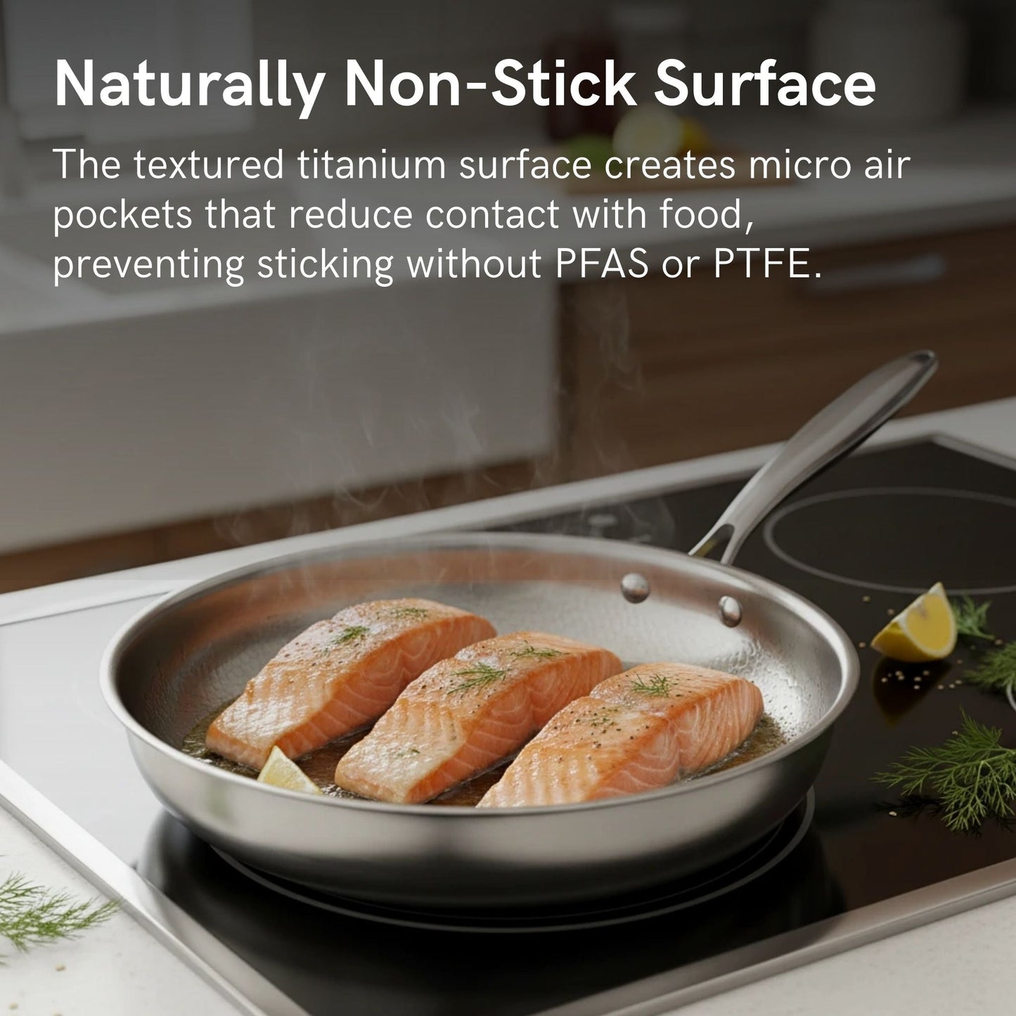 Titanium Hammered Pan + spatula